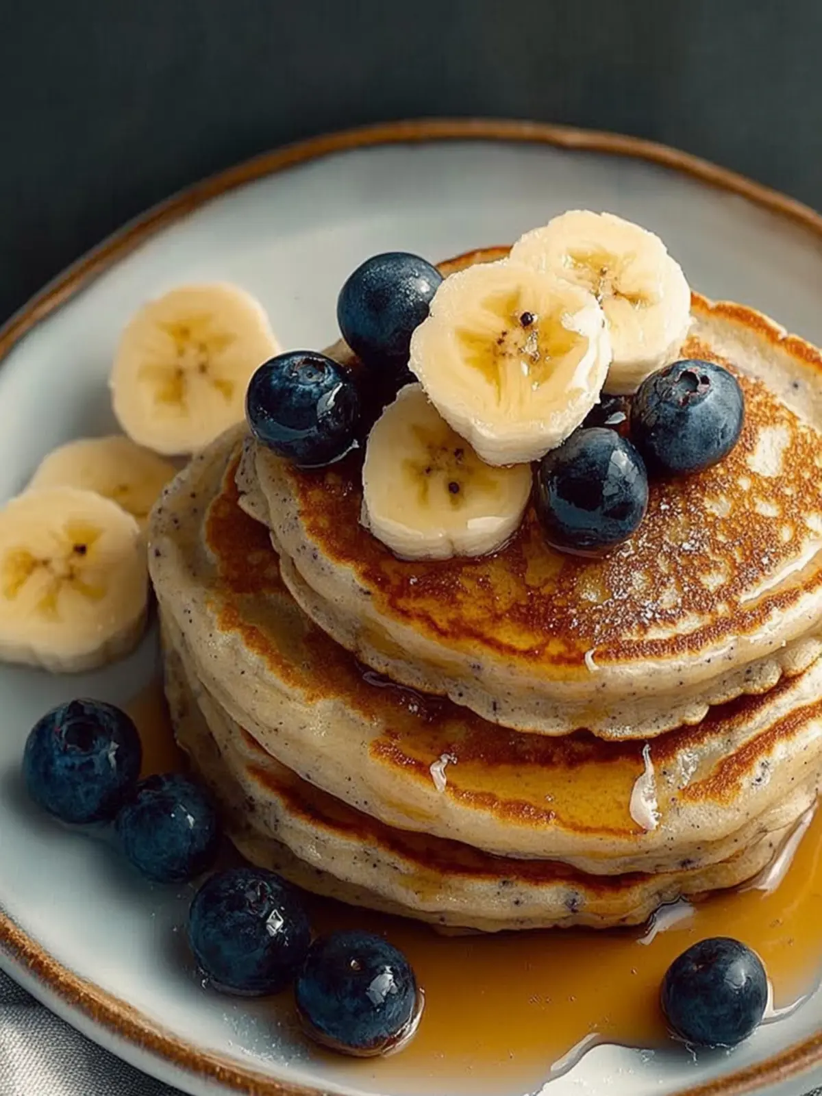 Quick & Customizable: Family's Favorite Banana Blueberry Pancakes